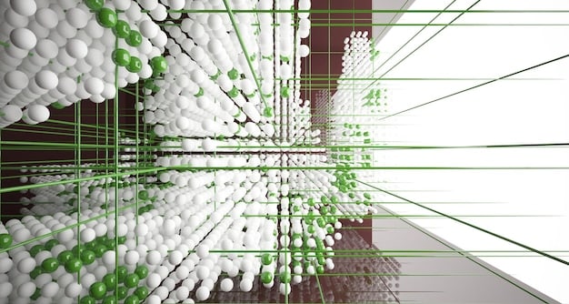 A visual representation of a building structure, constructed using advanced nanomaterials. Focused on the innovation's strength and sustainability.