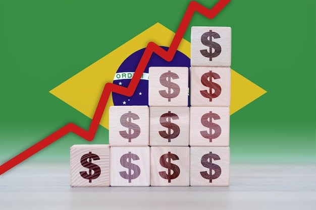 A graph showing the purchasing power of the Brazilian Real decreasing over the past year due to inflation. Different colored lines represent the prices of essential goods like food, energy, and rent increasing.