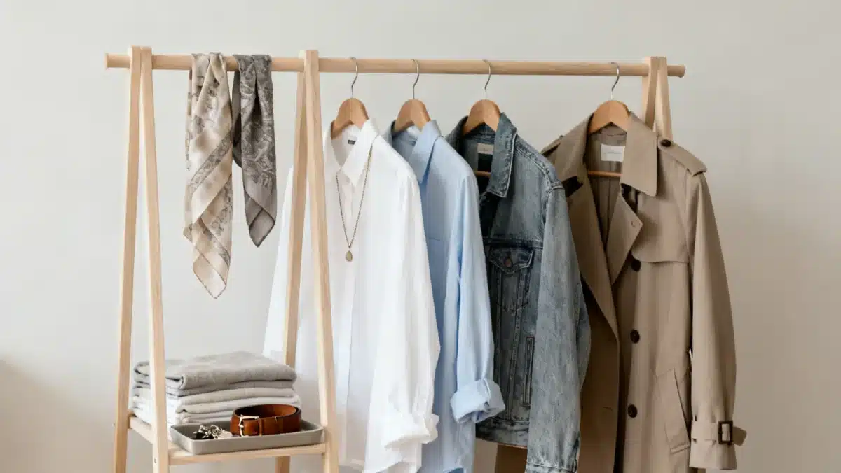 Capsule wardrobe for all seasons, versatile clothing items