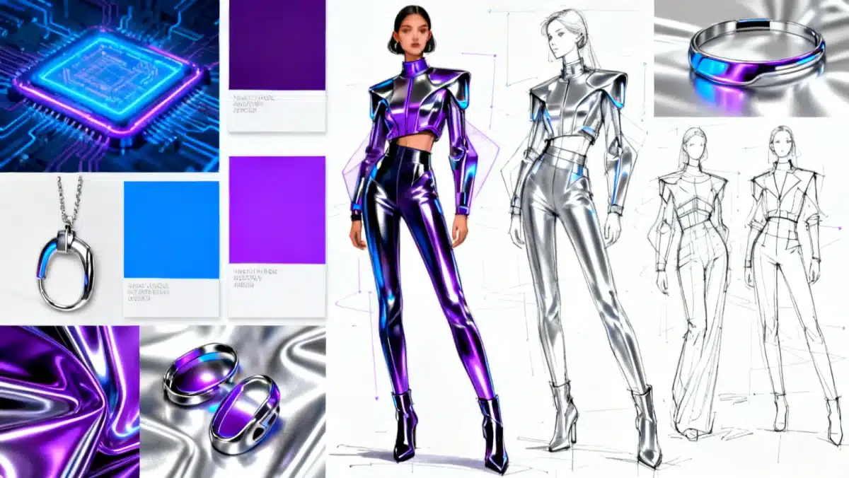Digital dreamscape fashion palette mood board 2026