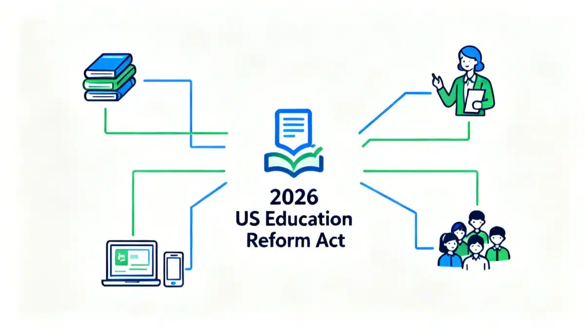 Diagram showing interconnected components of the 2026 US Education Reform Act