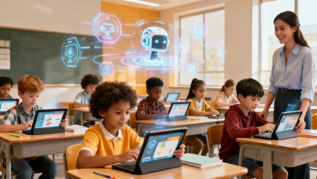 Personalized Learning: AI Tools Reshaping US Education by 2026