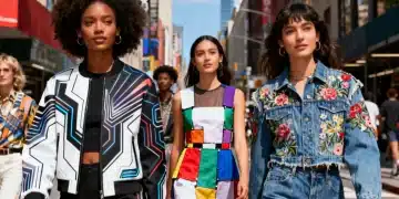 US fashionistas showcasing personalized 2026 styles with AI designs and modular clothing