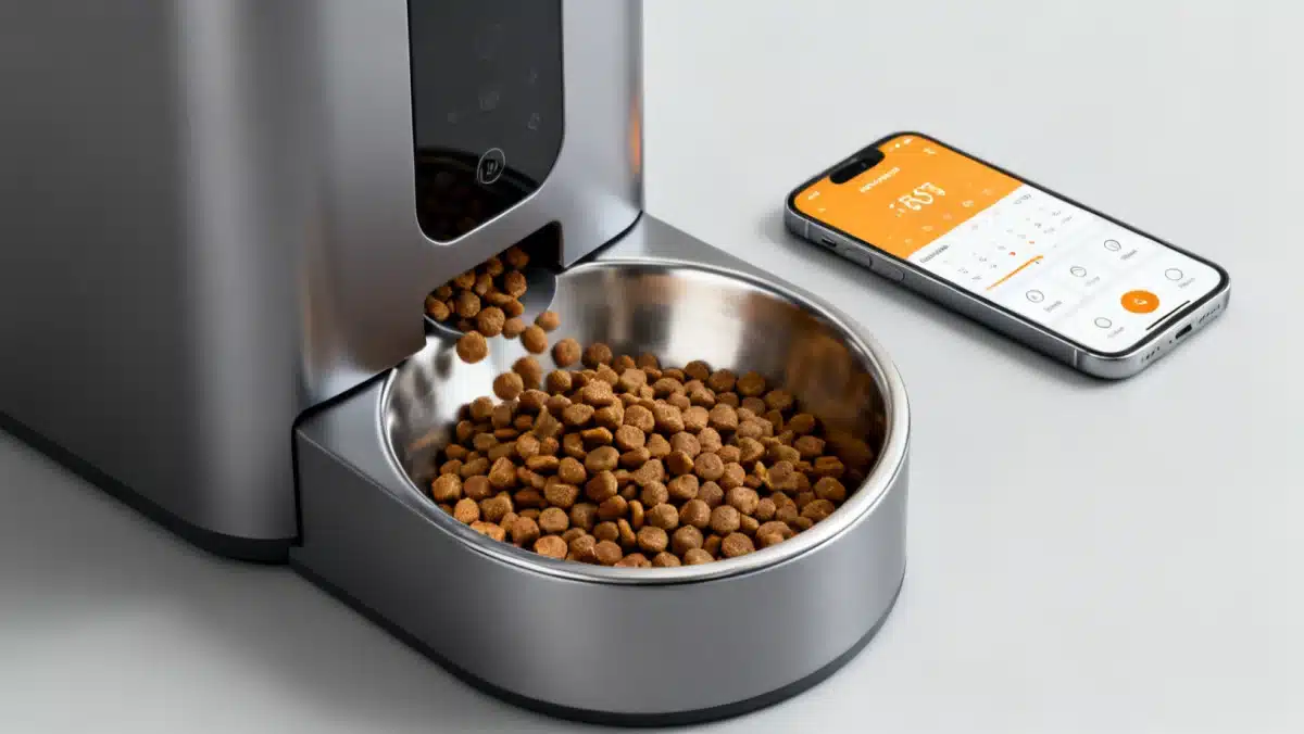 Automated smart pet feeder with digital controls