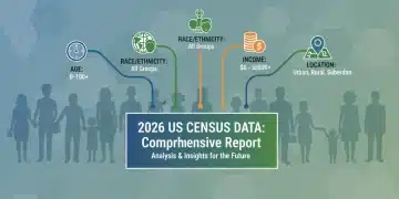 Infographic representing 2026 US Census data releases and key demographic shifts