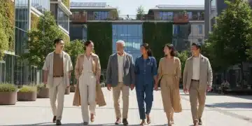 People wearing clothes made from durable and sustainable fabrics