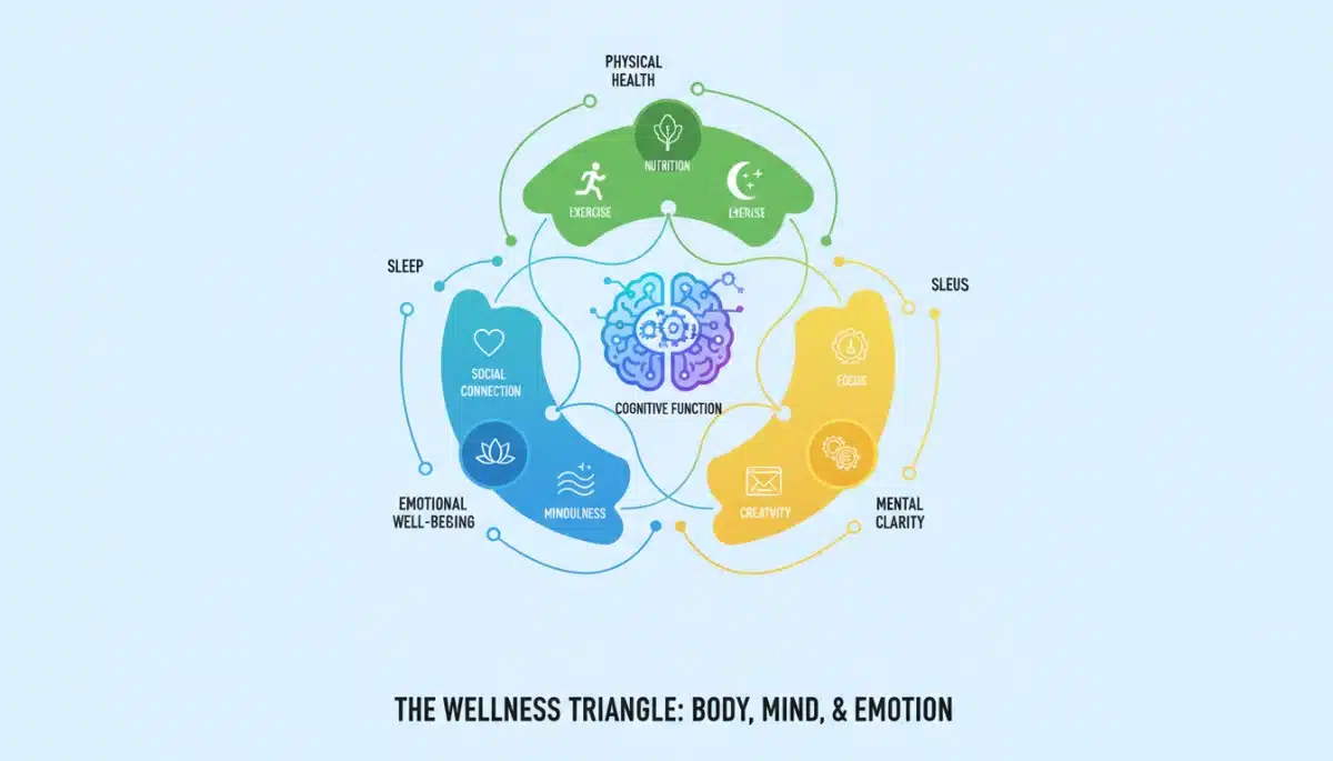 Interconnected aspects of holistic mental and physical well-being