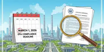 Illustration of EPA regulations impacting businesses by March 1st, 2026
