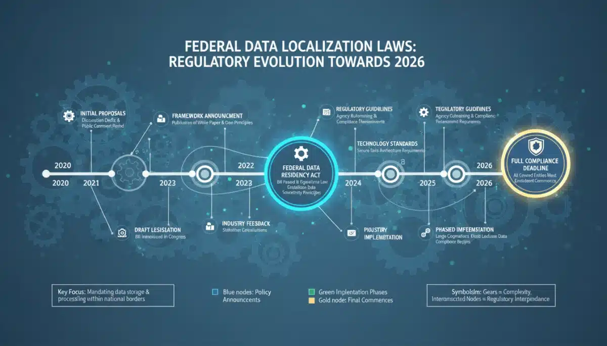 Timeline of federal data localization law implementation leading to 2026