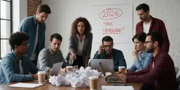 Small business owners discussing 2026 federal tax changes with urgency